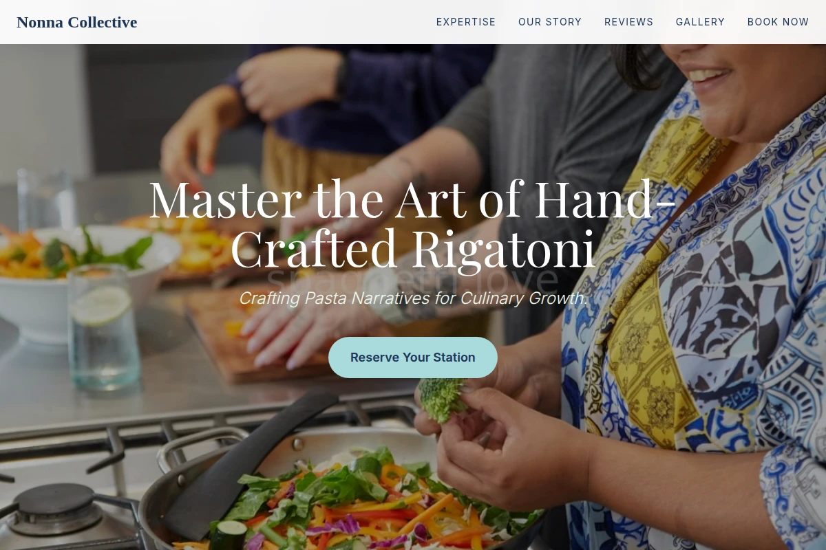 rigatoni Cooking Class