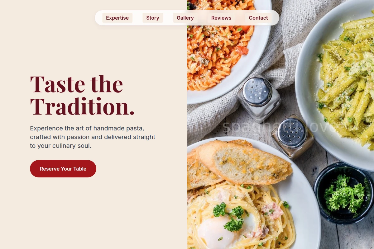 rigatoni Italian Food